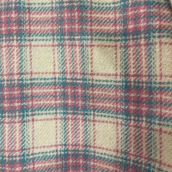 Vintage Woolrich Small Jacket Wool Plaid Lined Blue Snap USA Made Womens - Picture 7 of 16